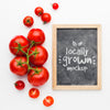 Tomatoes Locally Grown Fruit Mock-Up Psd