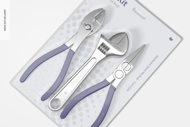 Tool Kit Mockup, Close Up Psd