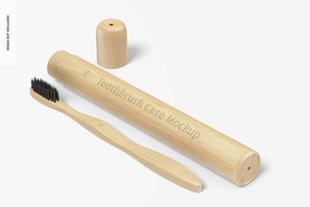 Toothbrush Case Mockup Psd
