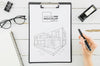 Top View Architecture Design With Mock-Up Psd