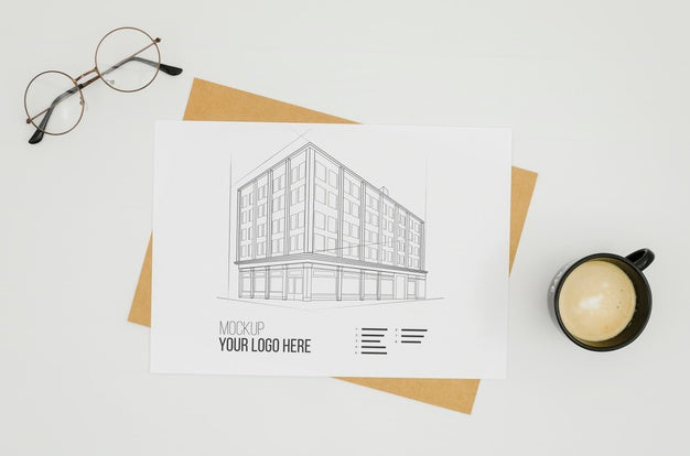 Top View Architecture Outdoors Mock-Up Psd