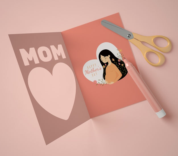 Top View Arrangement For Mother'S Day Mock-Up Psd