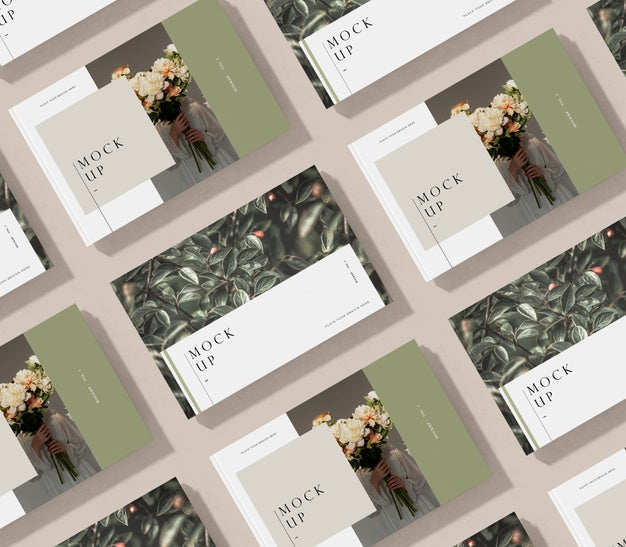 Top View Arrangement Of Editorial Magazine Mock-Up Psd