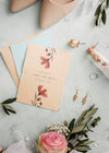 Top View Arrangement Of Wedding Elements With Card Mock-Up Psd