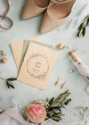 Top View Arrangement Of Wedding Elements With Invitation Mock-Up Psd