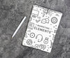 Top View Arrangement With Pen And Notebook Psd