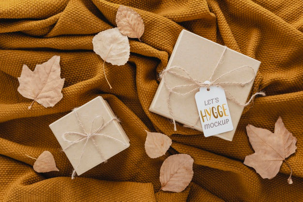 Top View Arrangement With Presents Psd