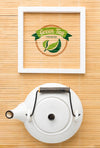 Top View Arrangement With Teapot Psd