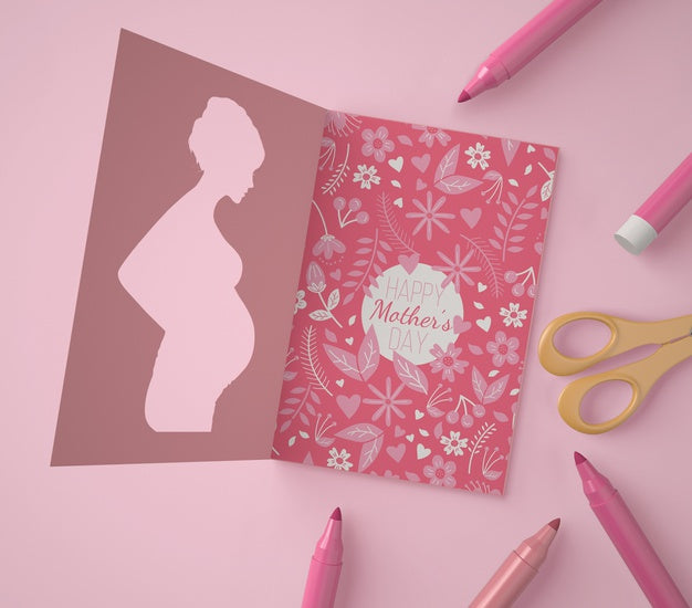 Top View Assortment For Mother'S Day Mock-Up Psd