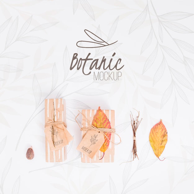 Top View Assortment Of Birthday Presents With Tags Psd