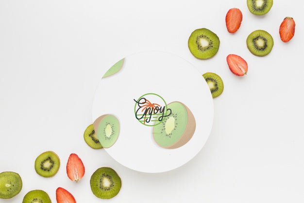 Top View Assortment Of Exotic Fruits Psd