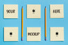 Top View Assortment Of Notes And Pencils Psd