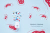 Top View Assortment Of Pills With Mock-Up Psd