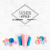 Top View Assortment Of Sewing Accessories With Mock-Up Psd