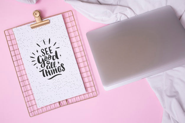 Top View Assortment On Pink Background Psd