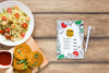 Top View Assortment With Healthy Food And Menu Psd