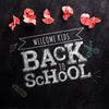 Top View Back To School Message On Blackboard Mock-Up Psd