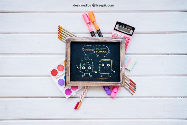 Top View Back To School Mockup Psd