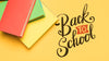 Top View Back To School With Books Psd