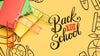 Top View Back To School With Yellow Background Psd