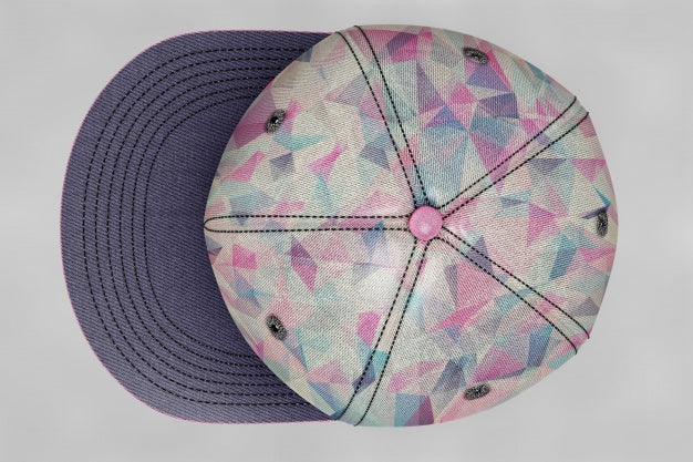 Top View Baseball Cap Mockup Psd