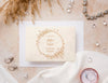Top View Beautiful Arrangement Of Wedding Elements With Invitation Mock-Up Psd