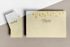 Top View Big Envelope And Small Invitation Cards Mock-Up Psd
