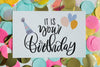 Top View Birthday Card Mockup Psd
