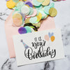 Top View Birthday Card Mockup Psd