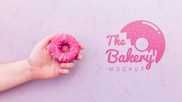 Top View Birthday Concept With Mock-Up Psd