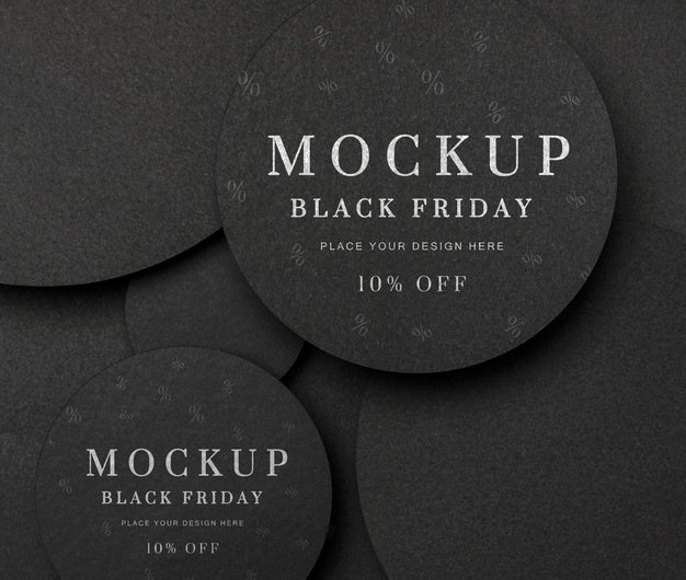 Top View Black Friday Sales Mock-Up Psd