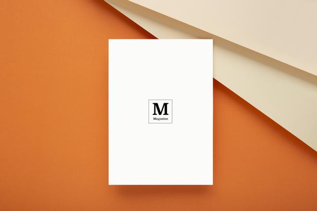 Top View Blank Poster Mockup Psd