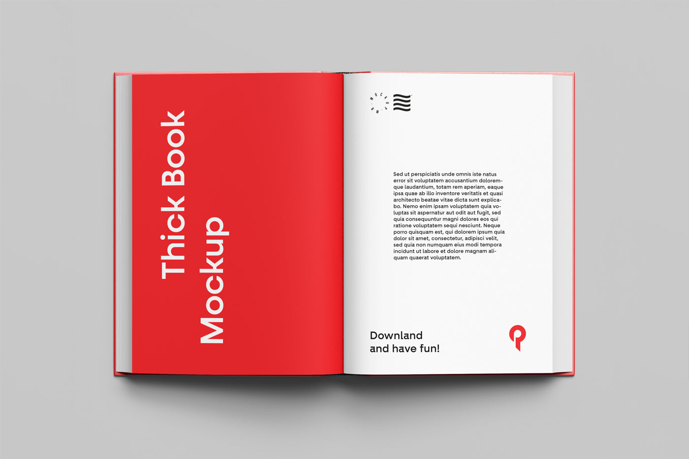 Top View Book Mockup