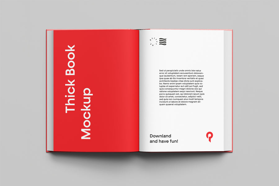 Top View Book Mockup