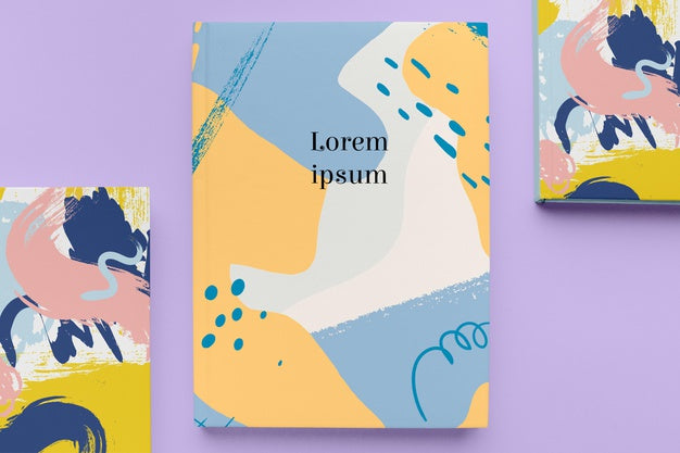 Top View Books Arrangement Psd