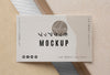 Top View Business Card Mock-Up Assortment Psd