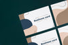 Top View Business Card Mockup Psd