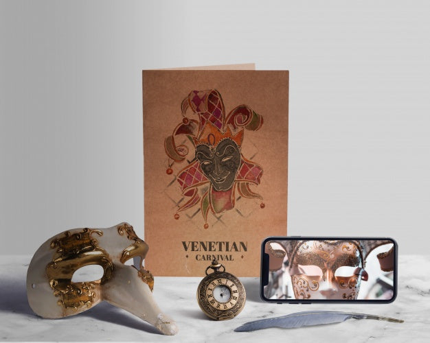 Top View Carnival Mockup With Editable Objects Psd