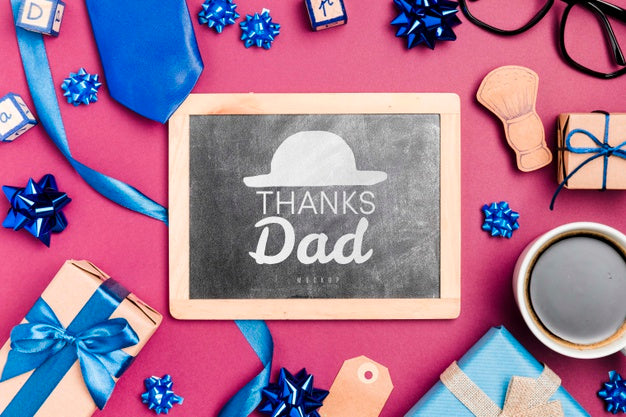 Top View Chalkboard Frame With Mock-Up Psd