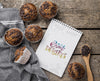 Top View Chocolate Chip Muffins Concept Psd