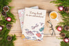 Top View Christmas Book With Cup Of Coffee Psd