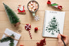 Top View Christmas Concept With Mock-Up Psd