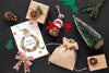 Top View Christmas Elements With Mock-Up Psd