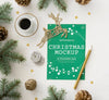 Top View Christmas Eve Elements Assortment Mock-Up Psd