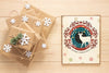 Top View Christmas Gifts With Mock-Up Psd