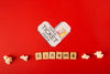 Top View Cinema Scrabble Letters And Popcorn Psd