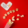 Top View Cinema Scrabble Letters And Tickets Psd