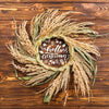 Top View Circular Frame With Wheat Grains Psd