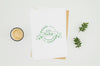 Top View Coffee And Botanical Mock-Up Psd