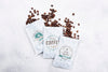 Top View Coffee Beans Mockup Psd